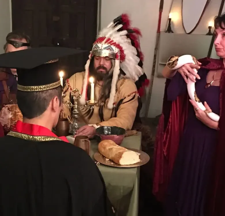 Image of behind the scenes of filming the movie